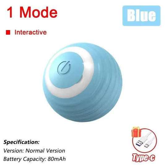 Interactive Cat Toy Ball with Bird Chirping Super Drive Cat Rolling Balls Motion Activated Sensor Pet Kittens Teaser Game Toys